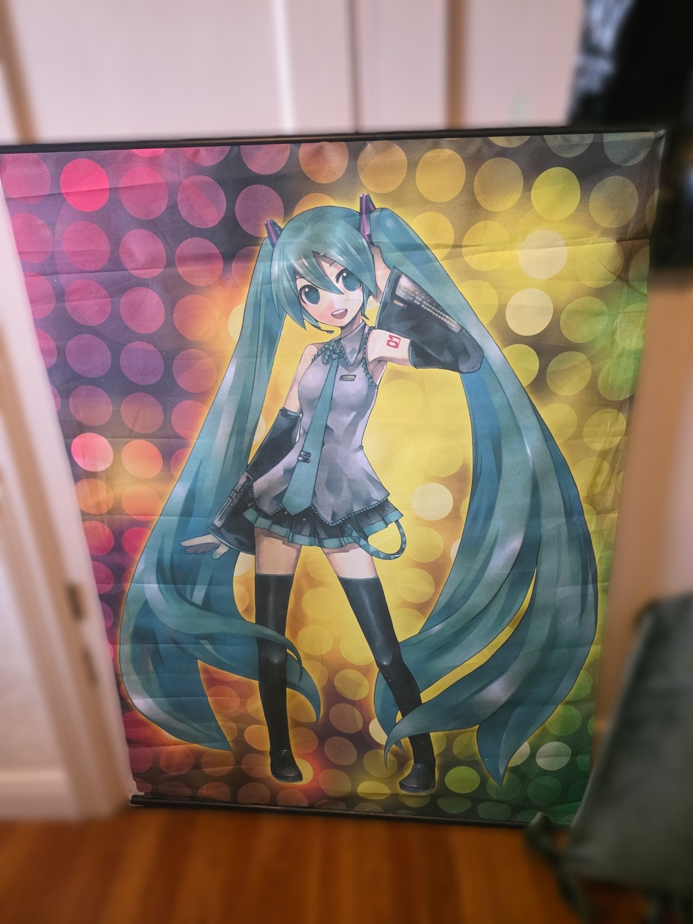 Miku Hatsune Teal Anime Wall Art Wallscroll